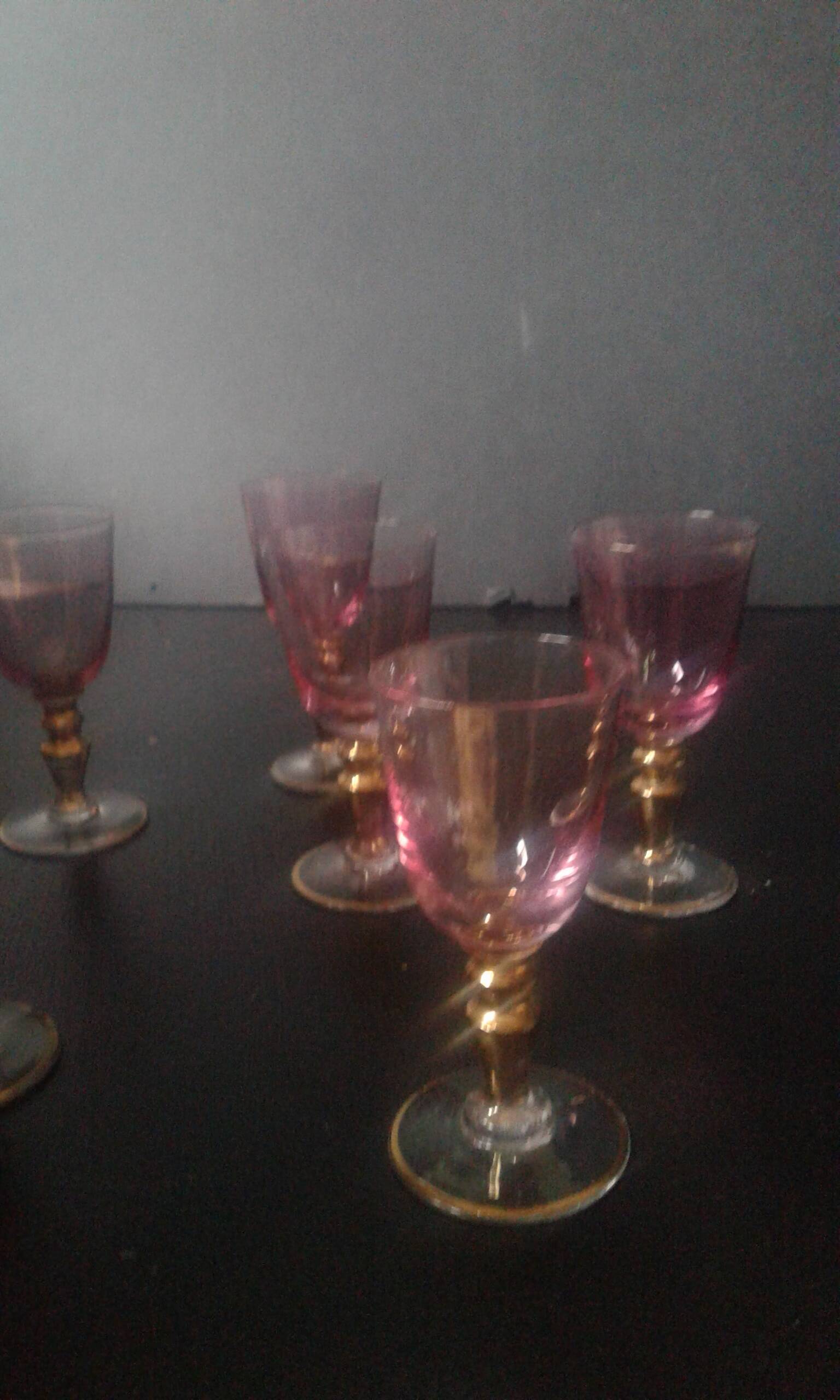 Bohemian crystal glasses
