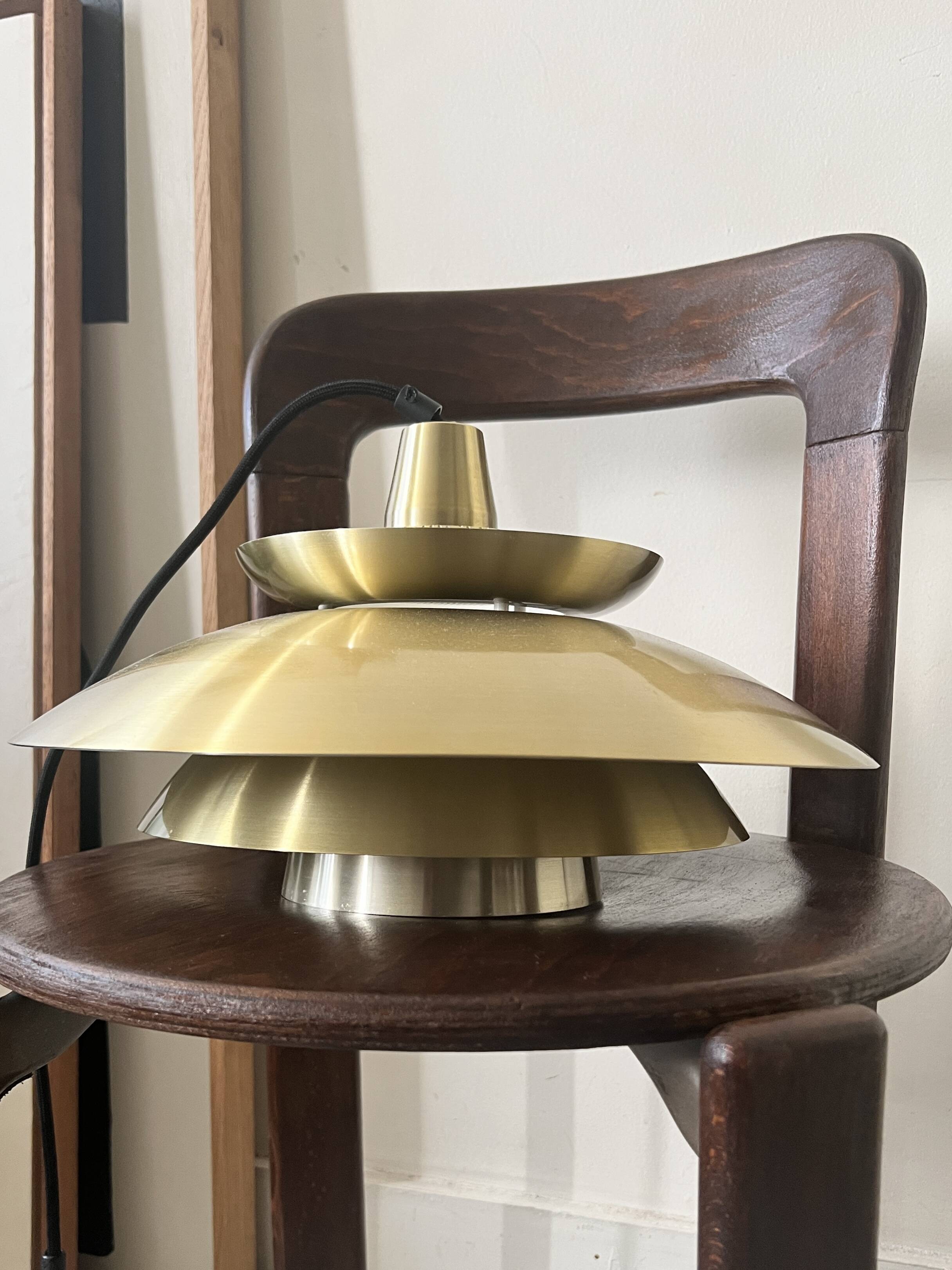 Vintage suspension by Bent Nordsted for Lyskaer, Denmark, 1960s.