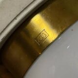 Ingo Maurer for Métalart Spain: opaline and metal bulb suspension