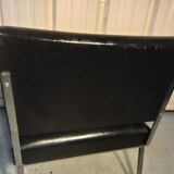 Driver skaï black armchair