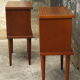 Pair of bedside tables feet spindles 70s