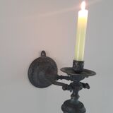 Bronze pendulum candle holder