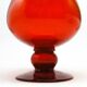 Vase, mid-century modern, red glass, designed by J. Słuczan-Orkusz, Poland, 1970s