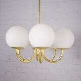 Brass chandeliers with 6 globes