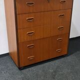 Vintage Swedish teak chest of drawers
