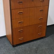 Vintage Swedish teak chest of drawers
