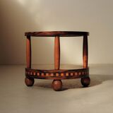Art Deco gueridon in marquetry, circa 1930.