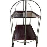 Vintage folding side table / bar cart / side table