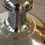 Suspension en nickel, style industriel.
