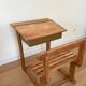 Bureau d’écolier en bois, rénové