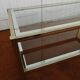 Table basse en verre esprit Jansen & Pierre Vandel années 60