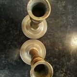 Pair of candlesticks time column Board end XVIII and early XIX