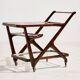 Alder Wood Trolley by Cesare Lacca for Cassina, 1950s