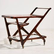 Alder Wood Trolley by Cesare Lacca for Cassina, 1950s