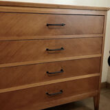 Vintage blond wood dresser