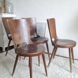 Set of 4 Scandinavian chairs from the 1960s.