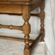 Low stool, thin turned legs with spacer