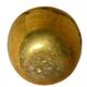 Ethnic vase in antique brass, handcrafted in India.