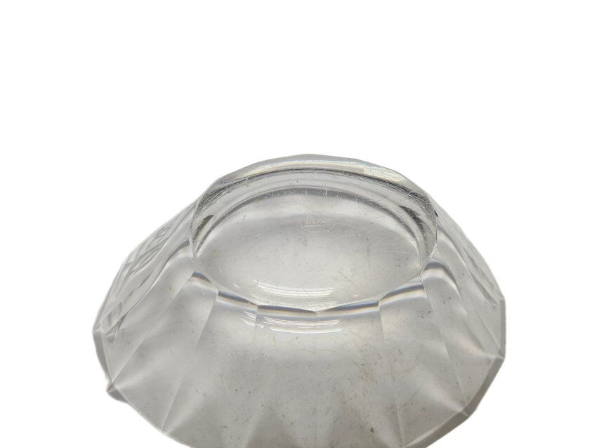 Art Deco transparent jardiniere from Moser, 1930s