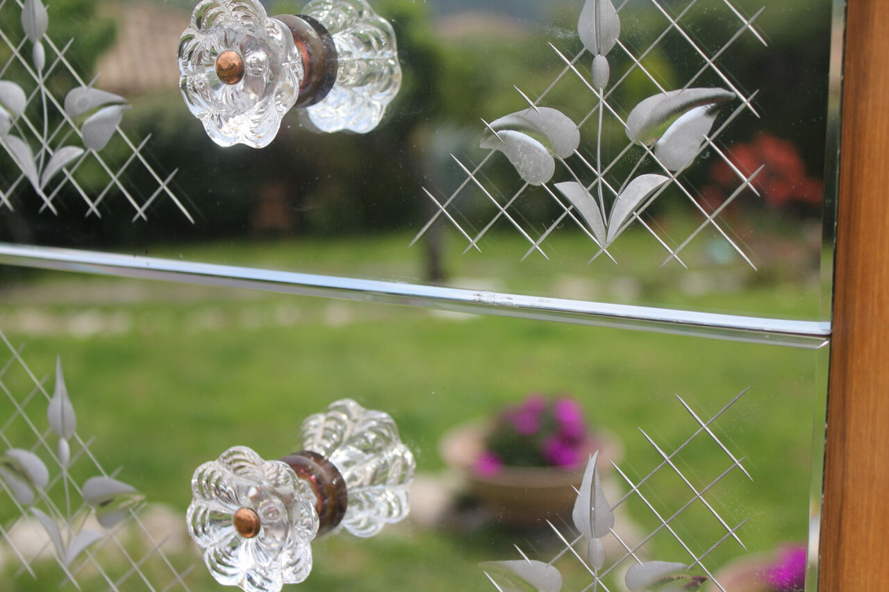 Art deco bedside mirror