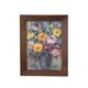 Tableau nature morte bouquet fleurs huile sur panneau