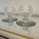 Art Deco crystal candle holder