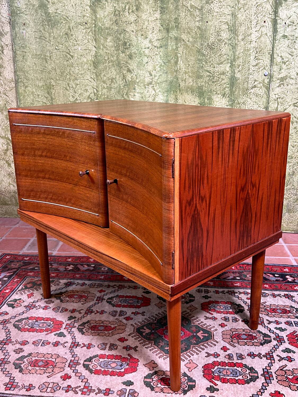 Mid century retro vintage teak small cabinet 1960