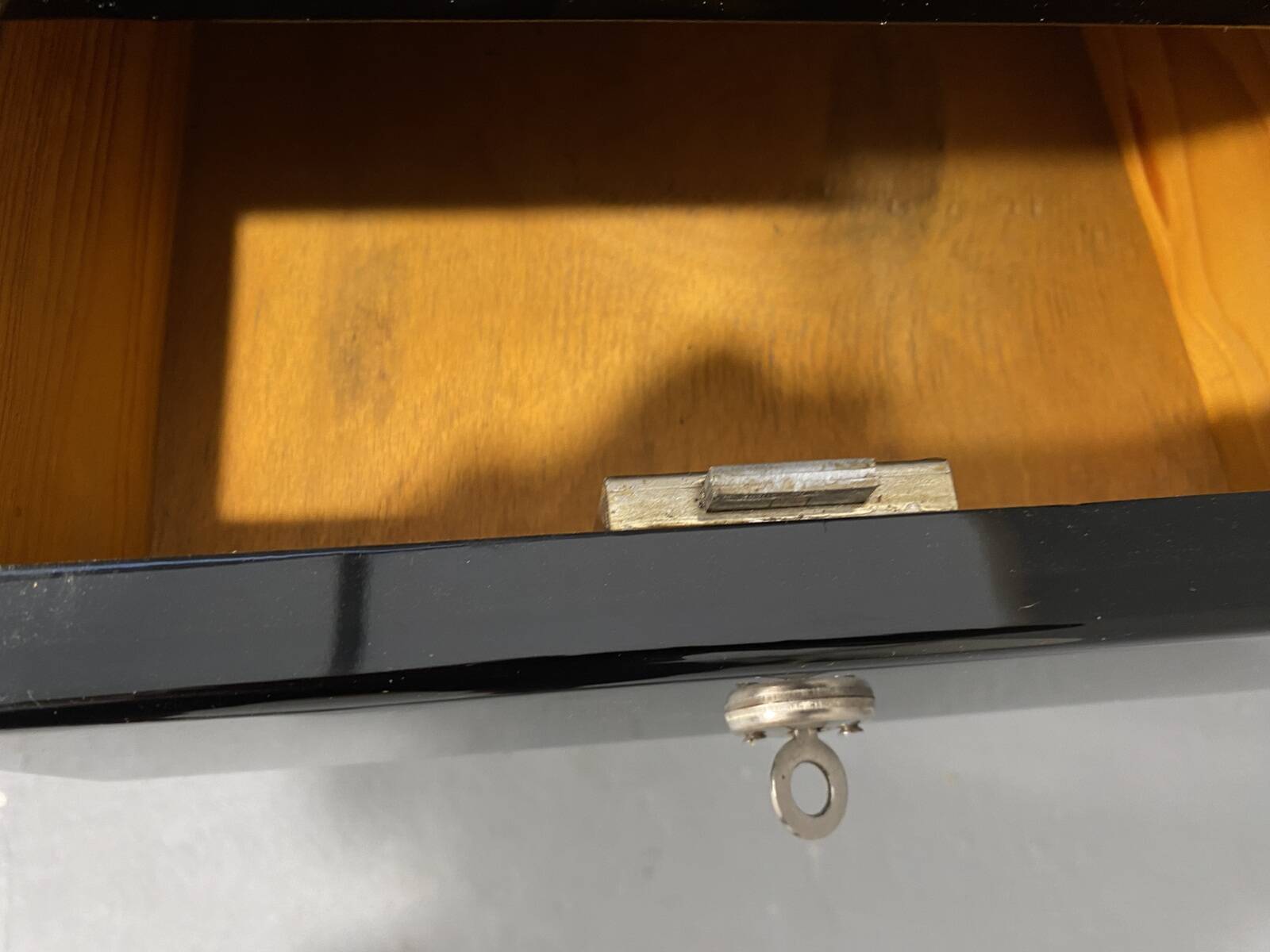 Bureau moderniste tchécoslovaque en chrome et bois, années 1950, Europe