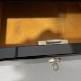 Bureau moderniste tchécoslovaque en chrome et bois, années 1950, Europe