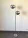 Eyeball chrome metal floor lamp