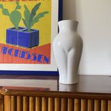 Postmodern ceramic 'Femme' vase, Baba, Vallauris France ca. 1980s