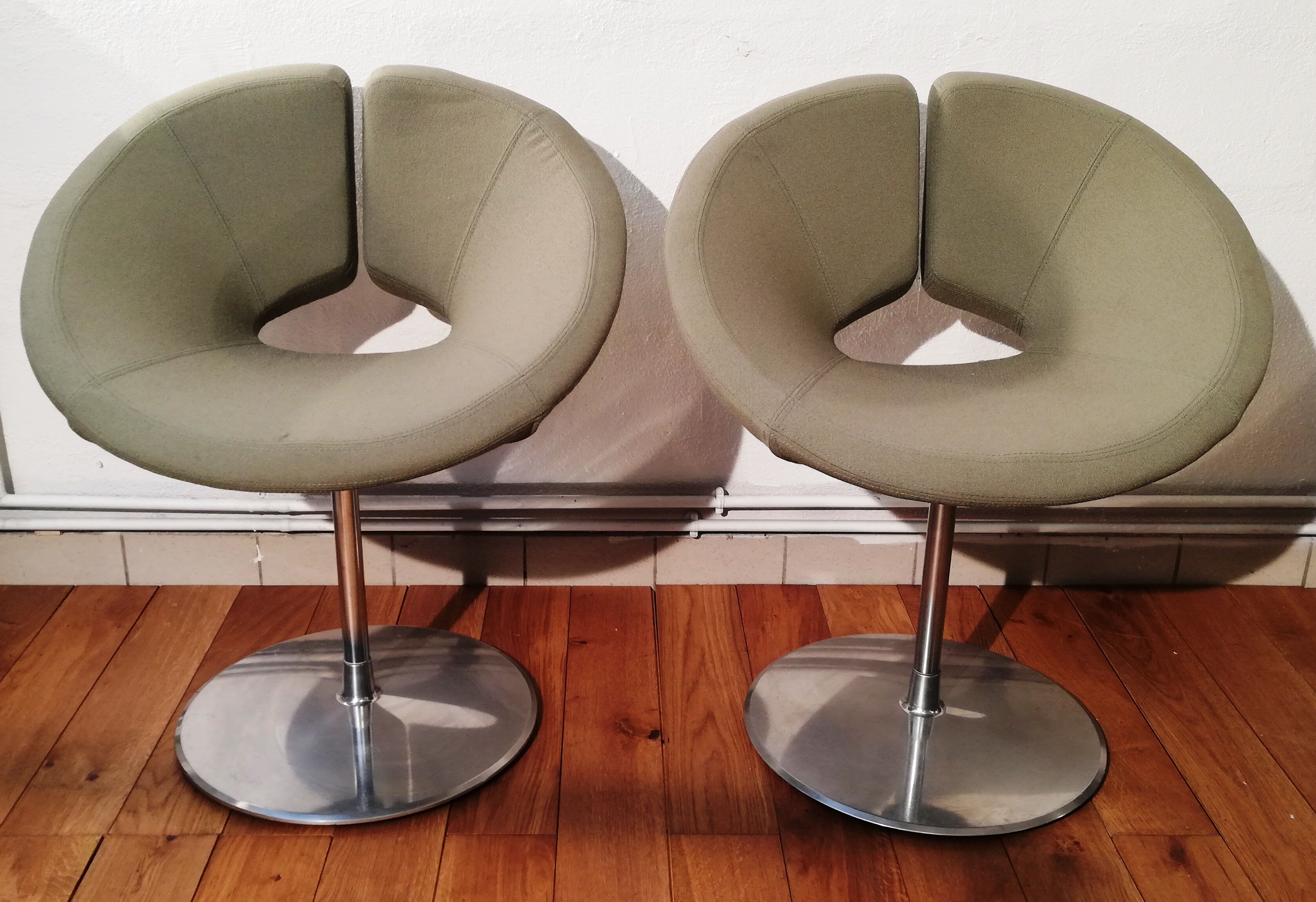 Pair of Apollo armchairs, Patrick Norguet