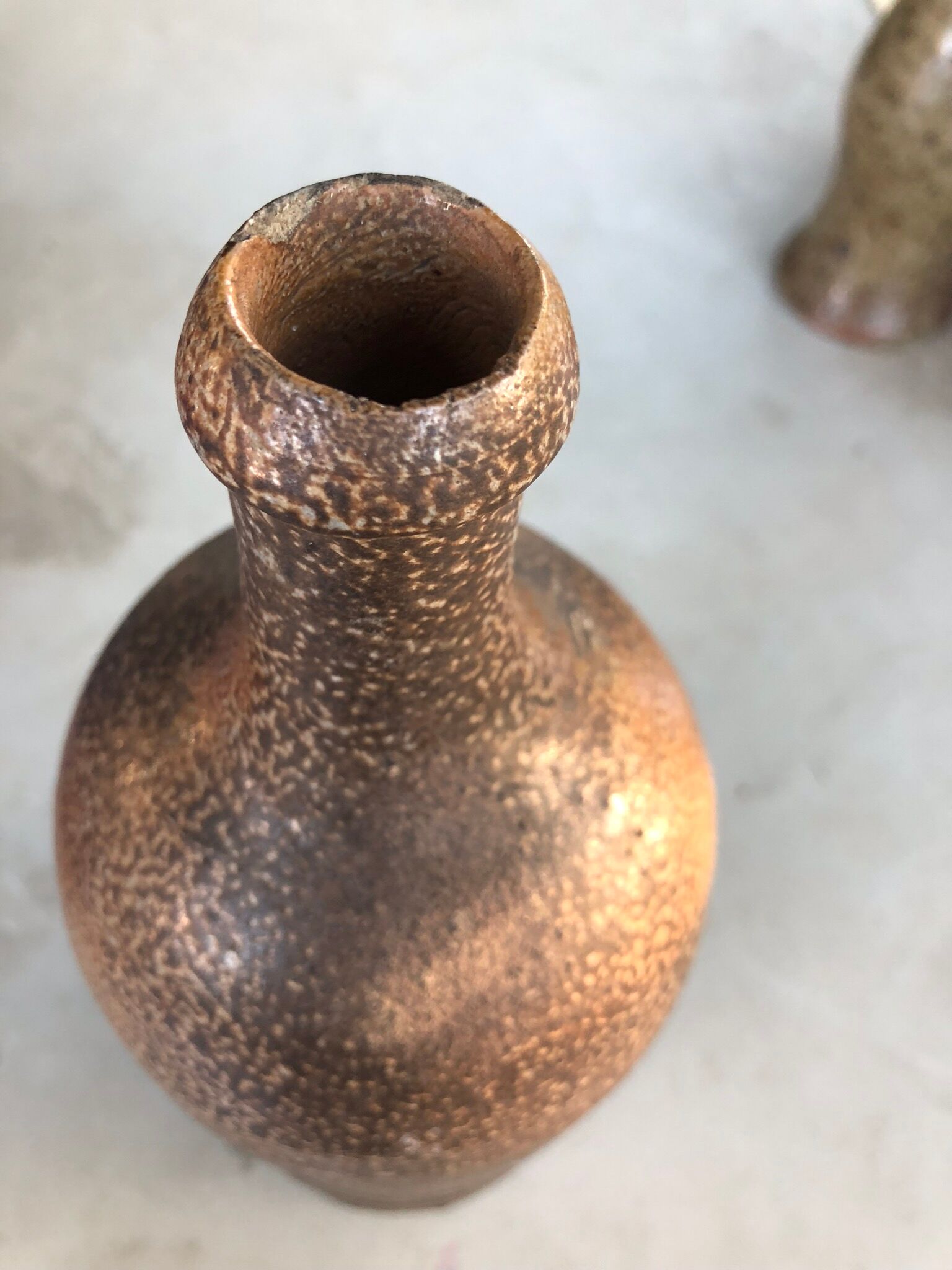 Old stoneware bottle
