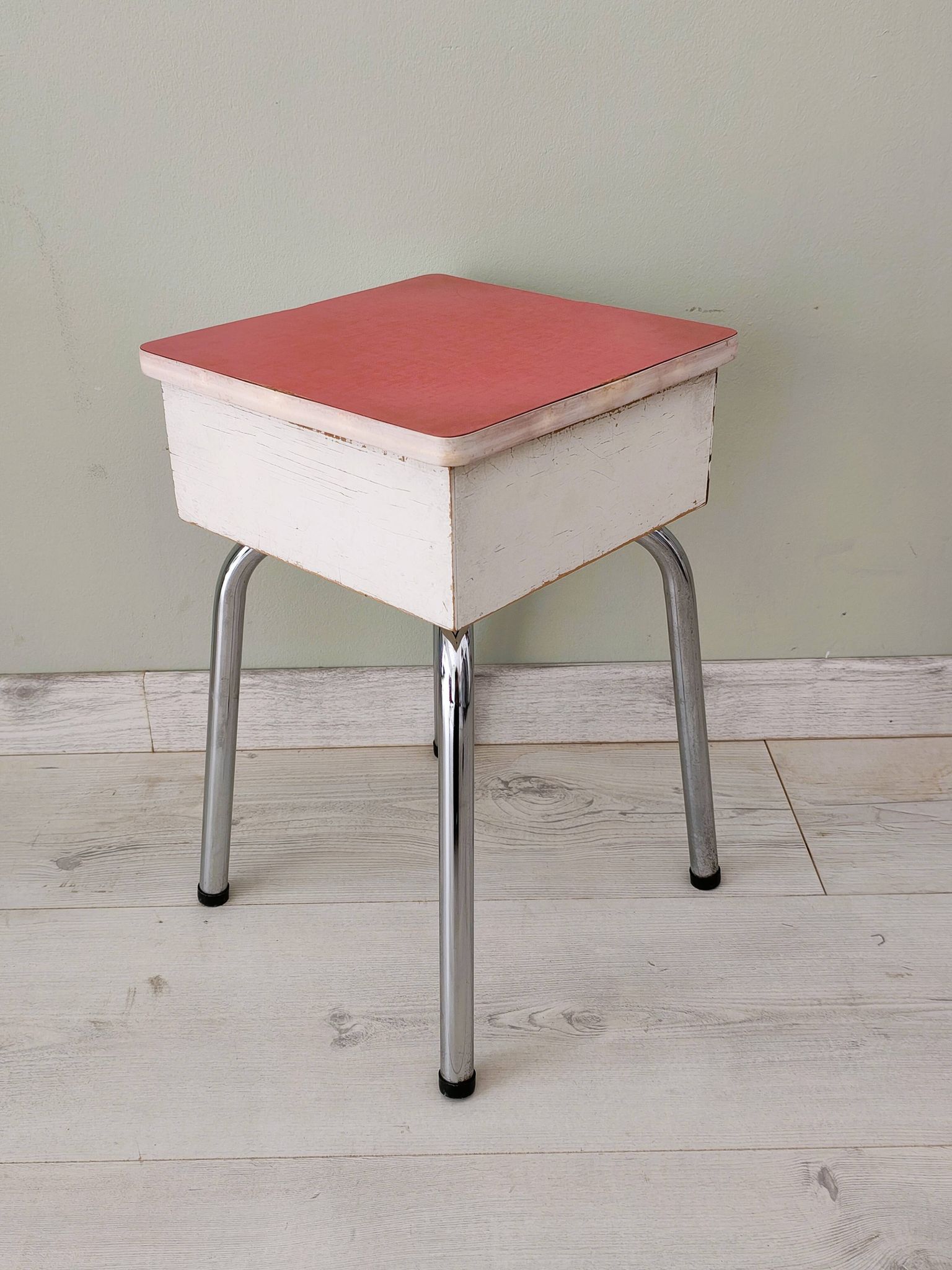 Vintage storage stool