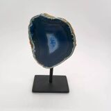Blue Geode Agate on support