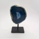 Blue Geode Agate on support