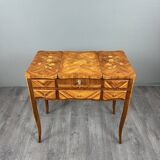 Marquetry Dressing Table, Louis XV Style, 20th Century