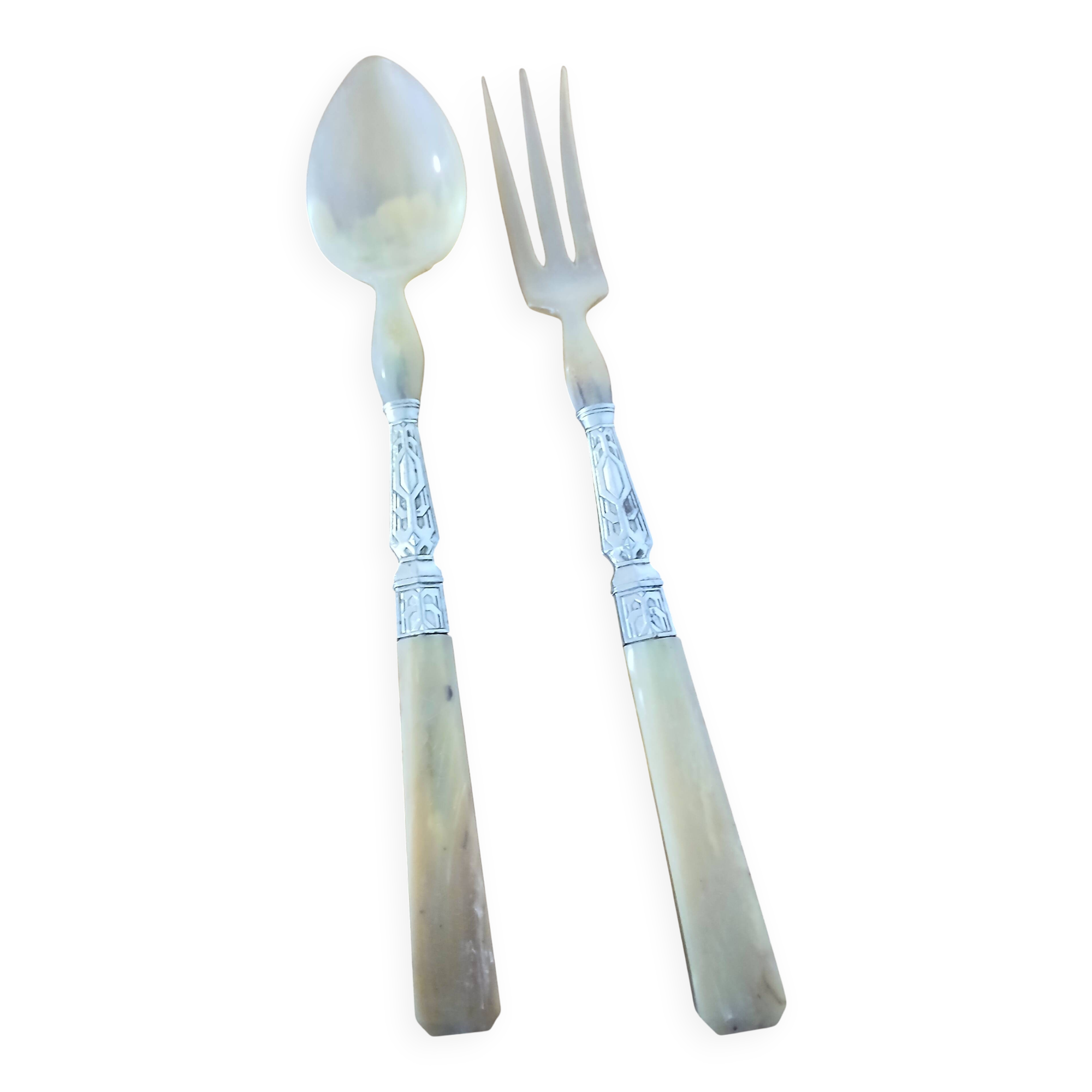 antique salad server