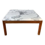Table basse scandinave avec marbre
