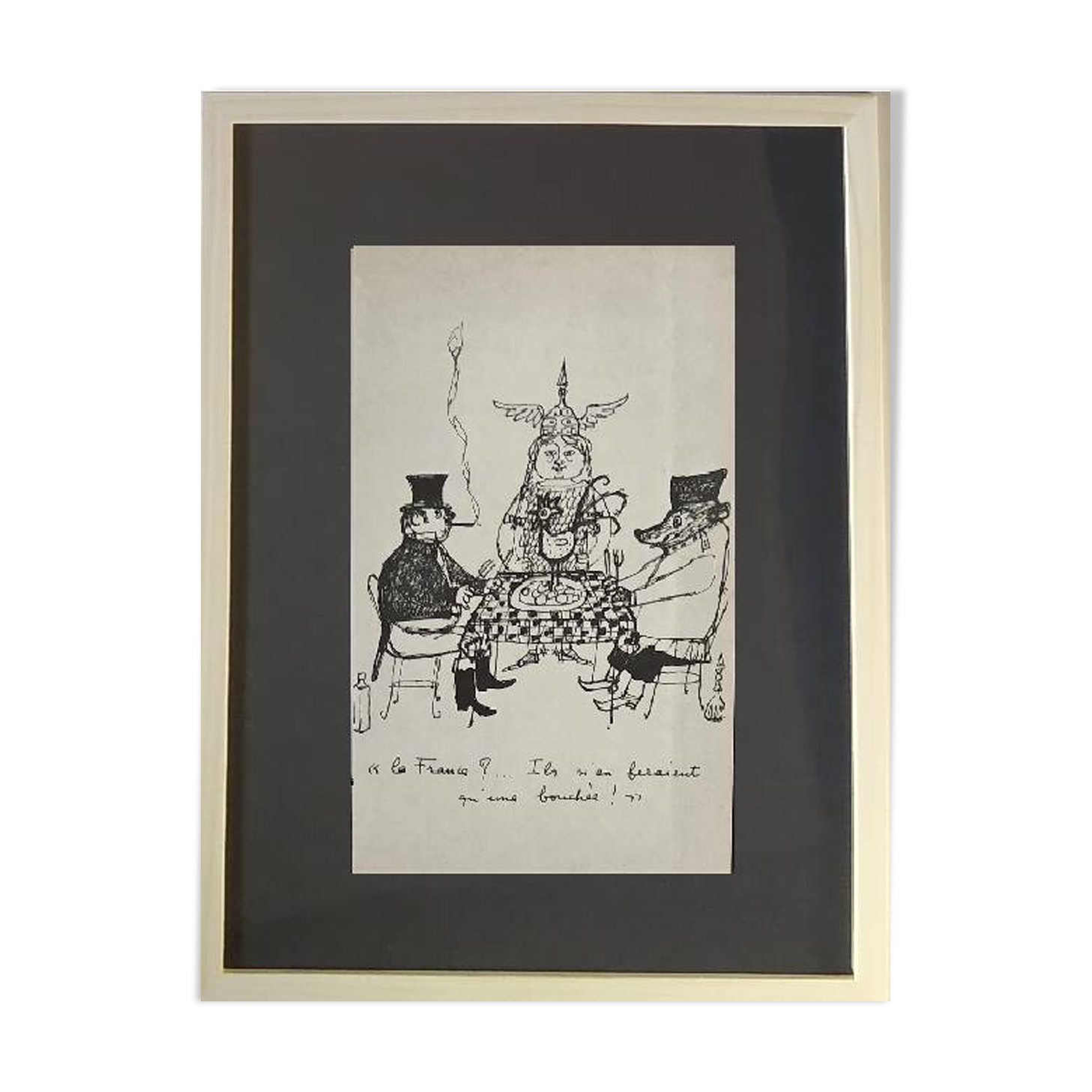 Daninos illustration from 1962 "France...France in Yalta"