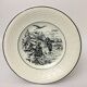 Set Of 6 Dessert Plates Representing 6 Months Of The Year. "Digoin Sarreguemines"