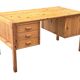 Vintage Pinewood Desk, Freestanding, 1970s Pine, Design, Ate van Apeldoorn