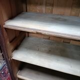 Old showcase, glass door and 4 shelves