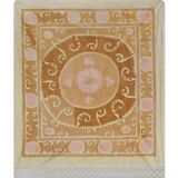 Vintage Turkish hand-knotted rug 133x154 cm