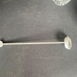 Ice bucket with spoon and glass – cut crystal and silver metal