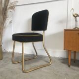 Golden black roneo chair restored to new
