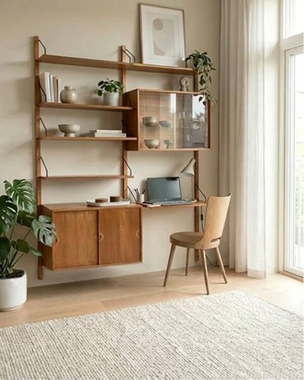 Bibliothèque modulable Royal System Poul Cadovius, Danemark 1960