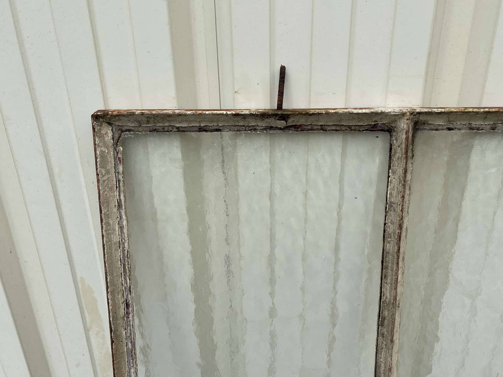 Workshop canopy from the early 20th century in cast iron (1 pane with a crack)