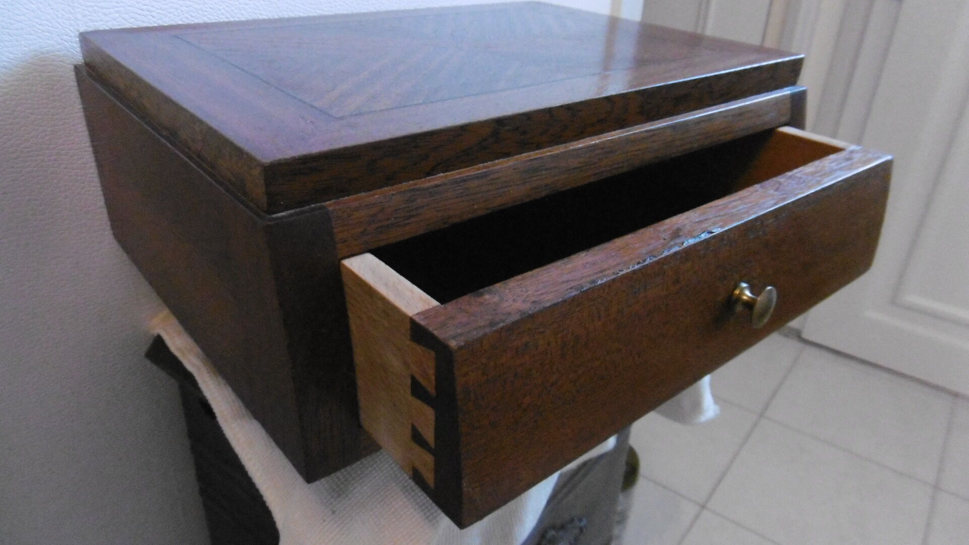 Old oak drawer box