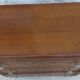 Art Deco chest of drawers with 3 drawers, brass flower handle, solid wood - Very beautiful